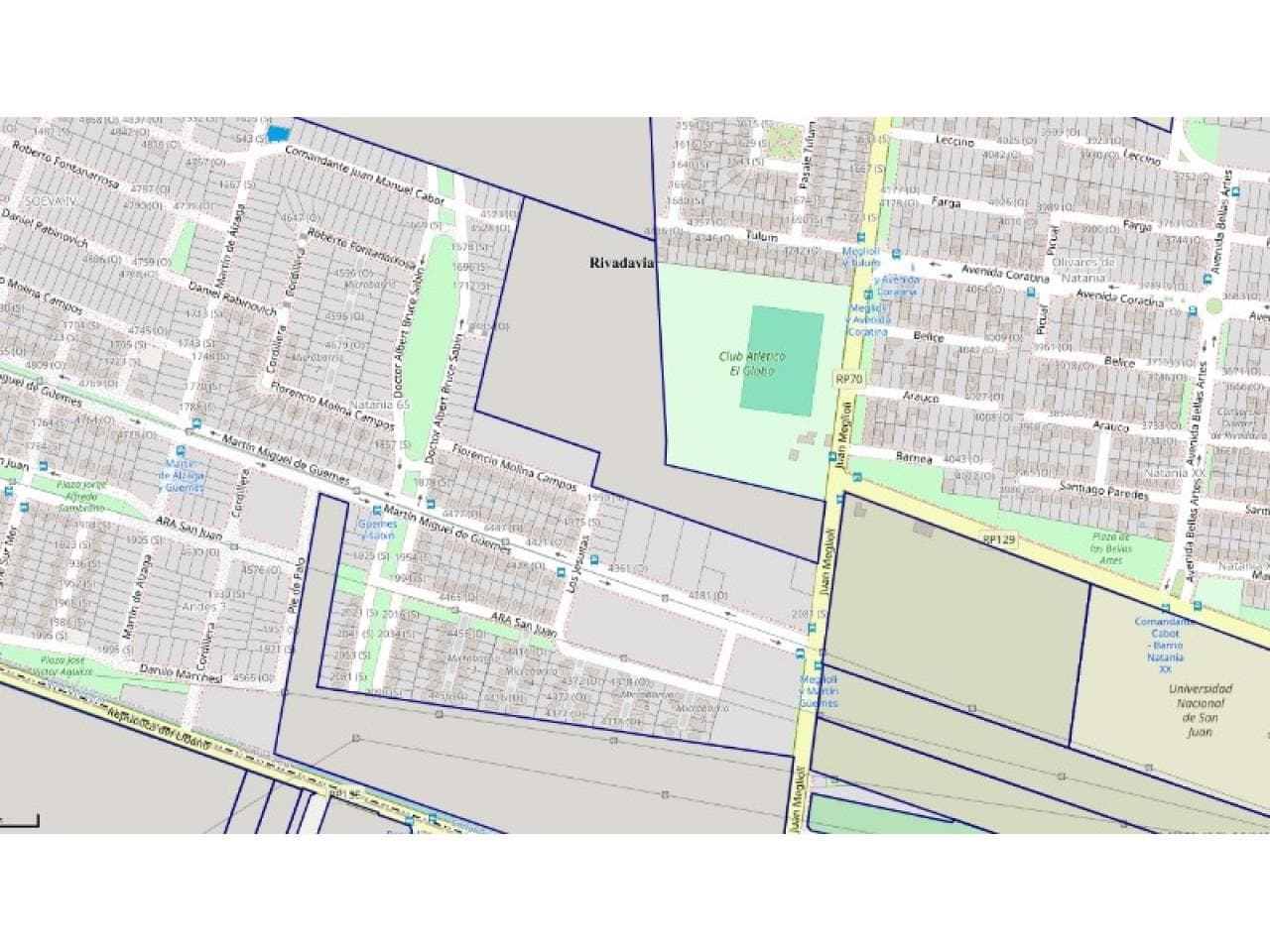 Venta. Importante Lote Esquina Natania 65. Rivadavia