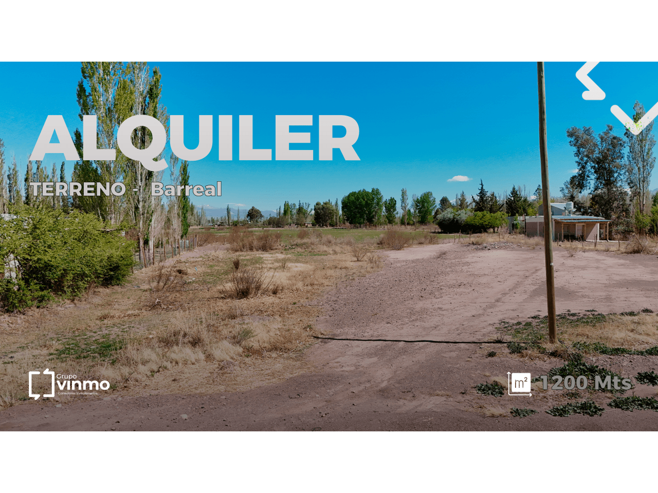 Alquiler Terreno Barreal. Calingasta