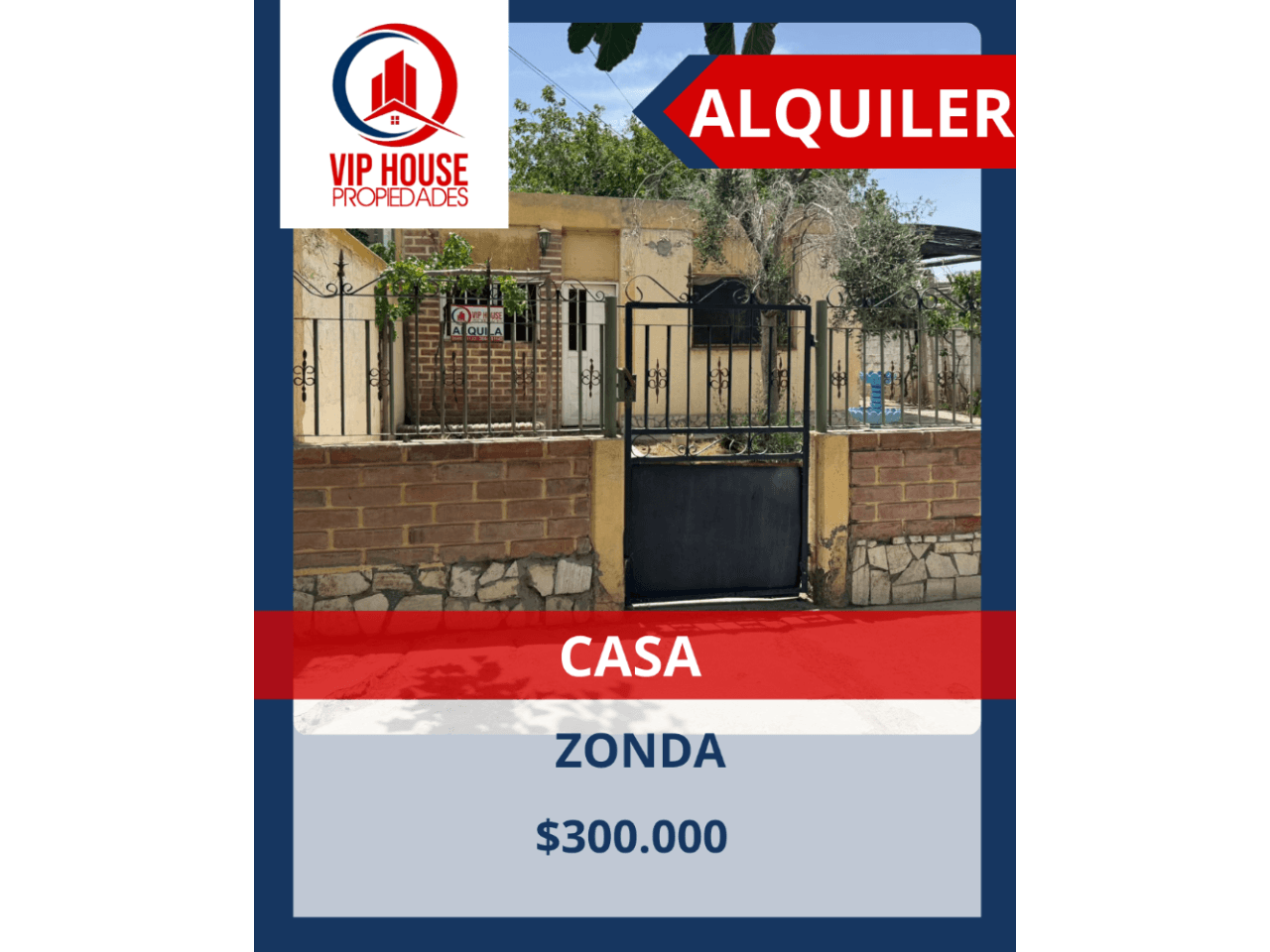 Alquiler. Casa En Zonda