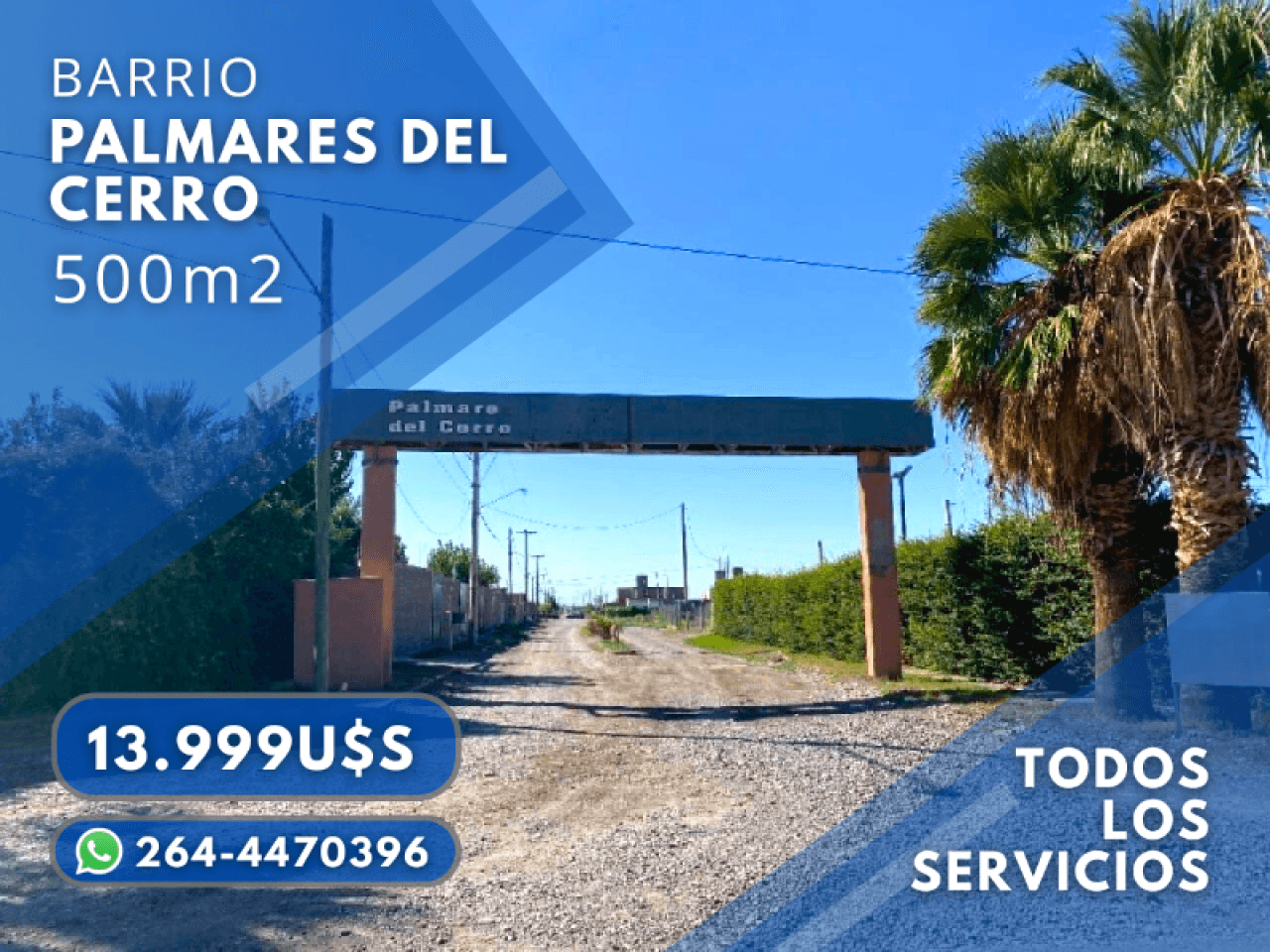 Excelente Oportunidad: Terreno 500 M² En Palmares Del Cerro  Todos Los Servicios