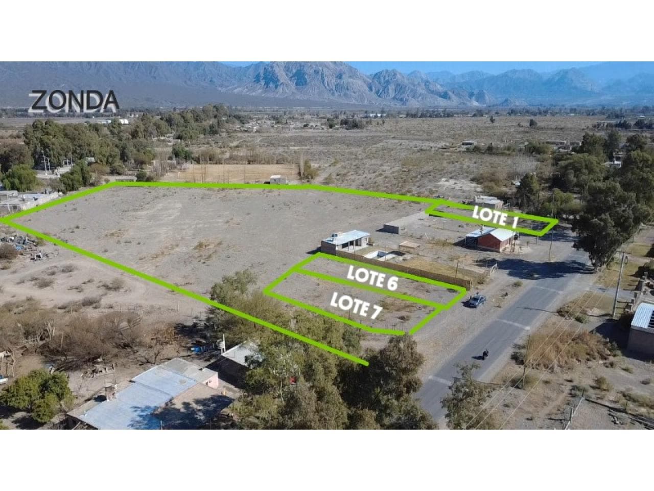 Zonda - Ign. Roza Y San Martin - Lotes De 600 M2 - Luz - Agua Sobre Calle Principal: Residencial / Comercio