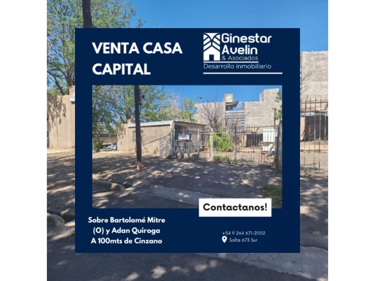 Venta - Casa En Capital - Excelente Ubicación - Todos Los Servicios - Esquina De 433m2