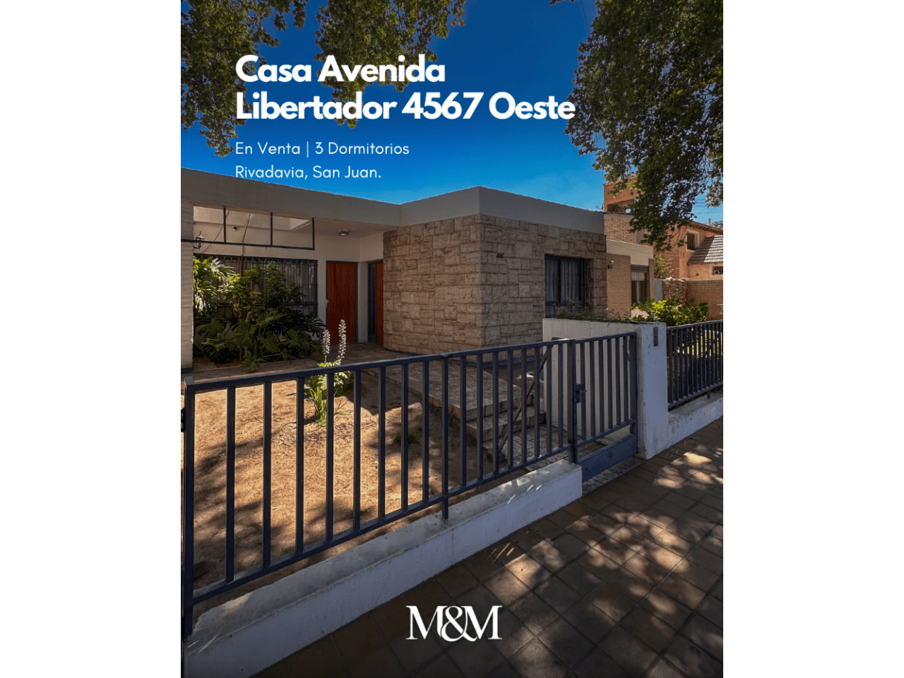 ⚫️ Venta Casa 3 Dormitorios | Sobre Av. Libertador Y Espejo | Rivadavia