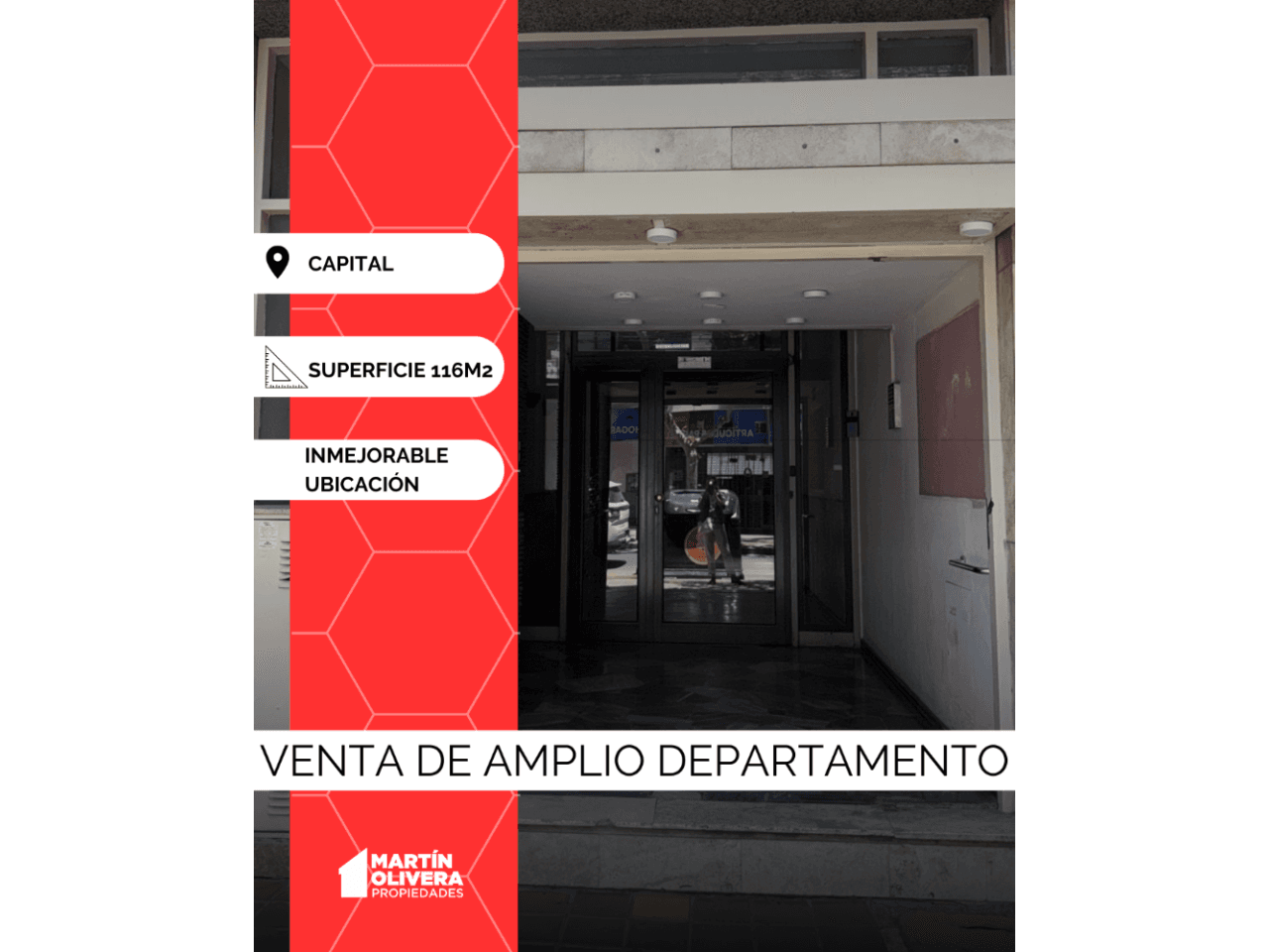 Venta De Amplio Departamento Centrico. Capital