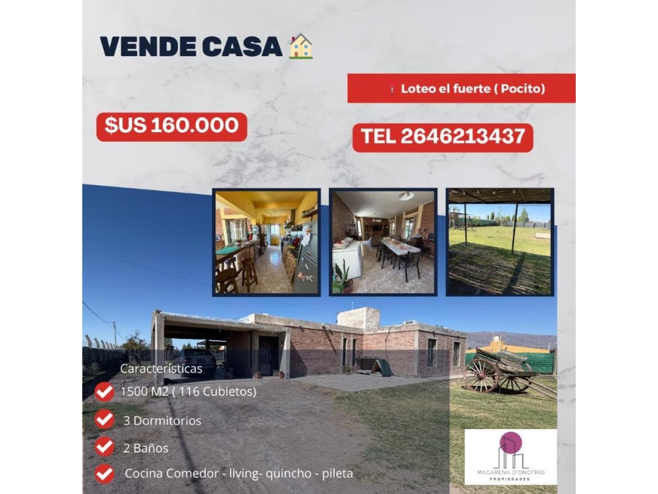 Vende Casa En Pocito