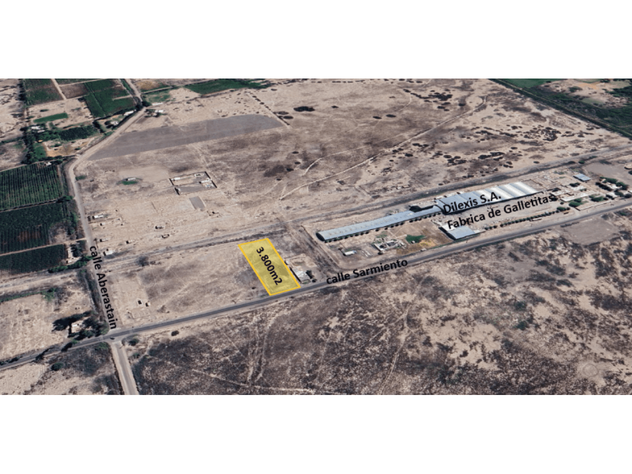 Venta. Terreno 3750 Metros, Sobre Sarmiento. Albardon