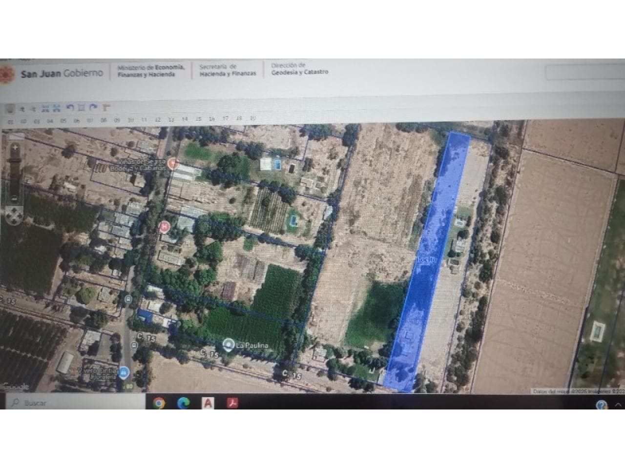 Vendo Lote Público De 6.000m2 Sobre Calle 15 - Pocito