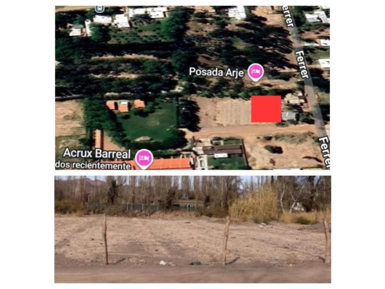 Terreno En Barreal  600mts2  A Metros Del Acrux