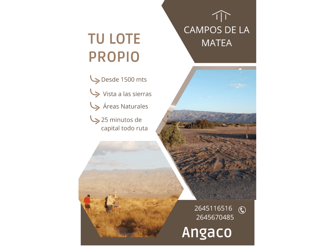 Venta. Hermosos Terrenos Financiación Directa. Angaco