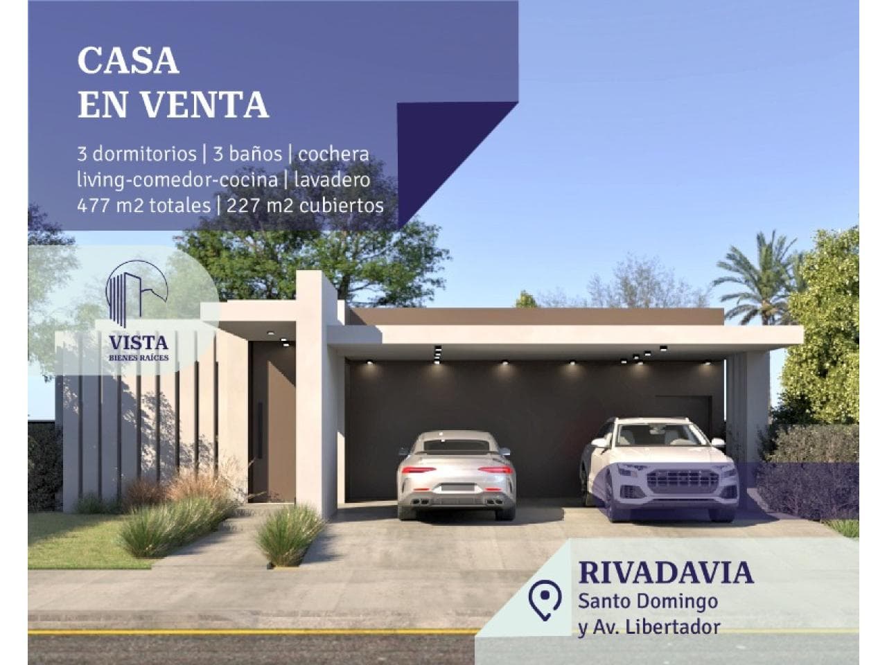 Venta. Casa 3 Dormitorios Y 2 Baños - Venta - Rivadavia