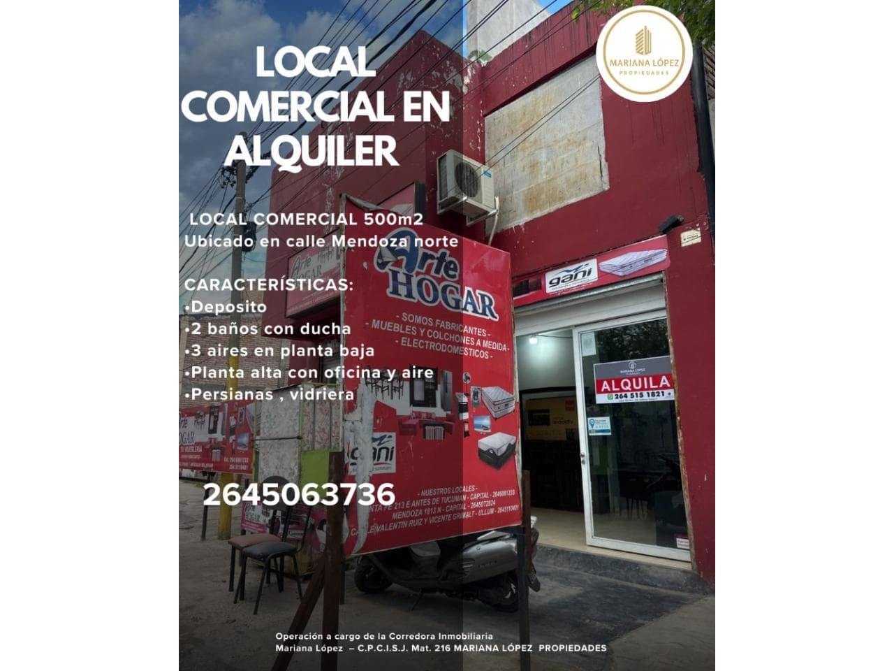Alquiler. Local Comercial En Capital