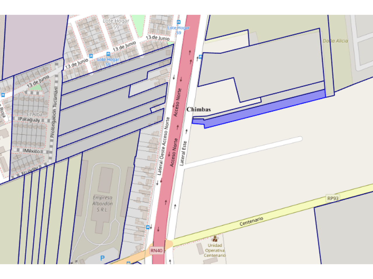Venta, Terreno Sobre Ruta 40 (norte) Chimbas