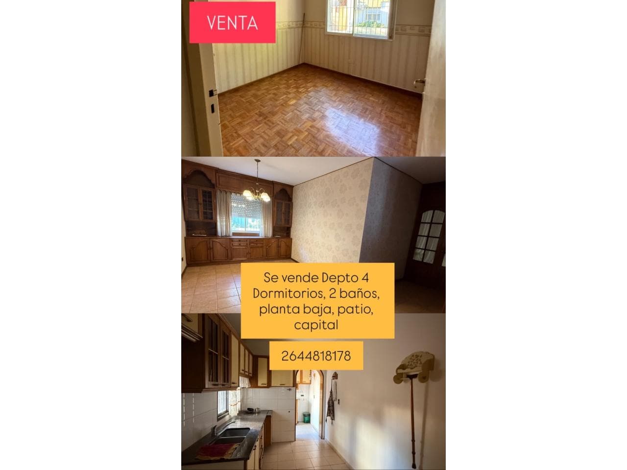 Venta. Hermoso Depto, 4 Dormitorios. En Capital