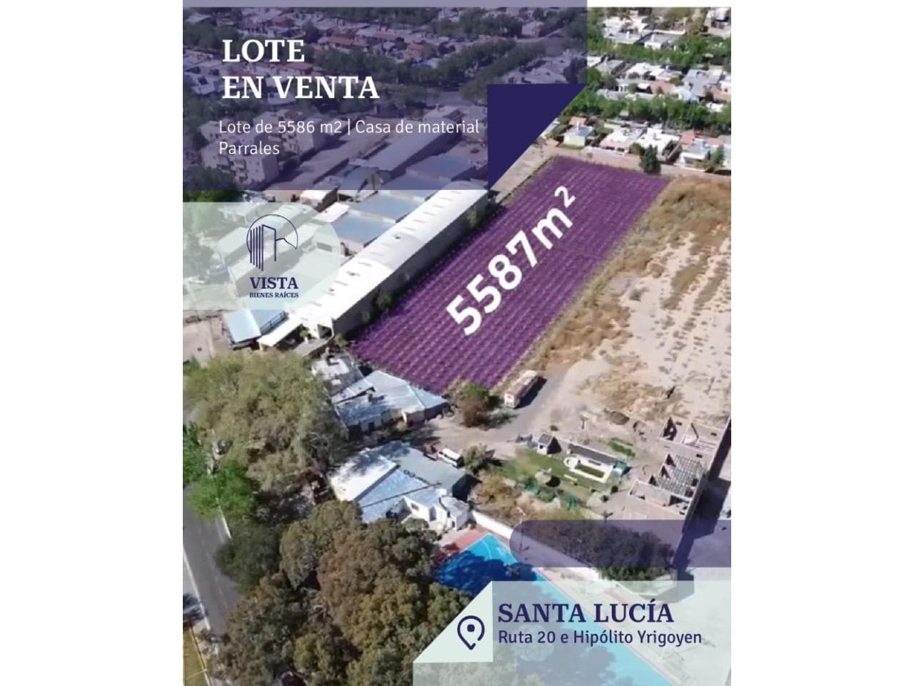 Lote De 5586m² Ideal Para Desarrollo Inmobiliario - Santa Lucia - Venta