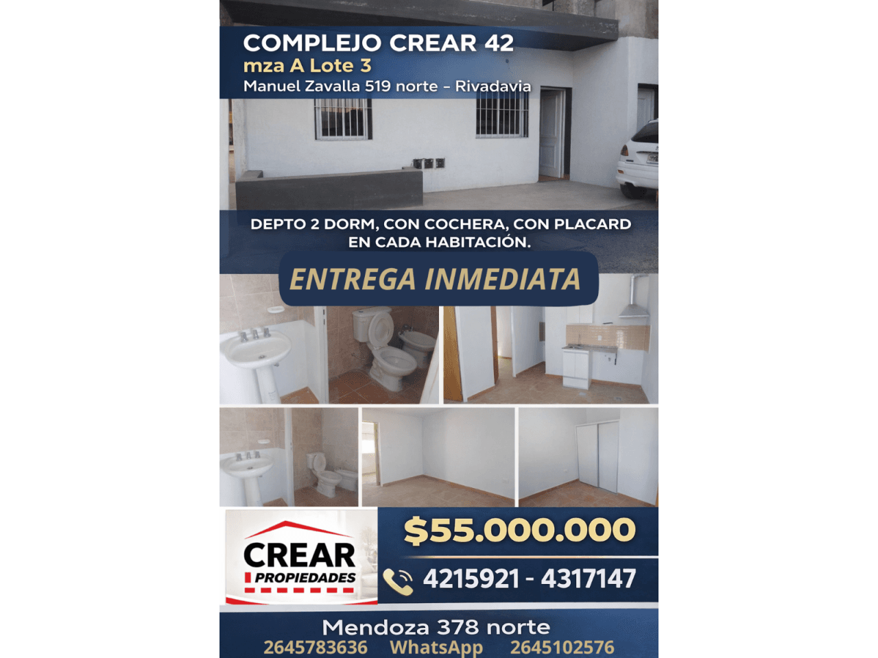 Dpto 2 Dorm. Planta Baja En Rivadavia