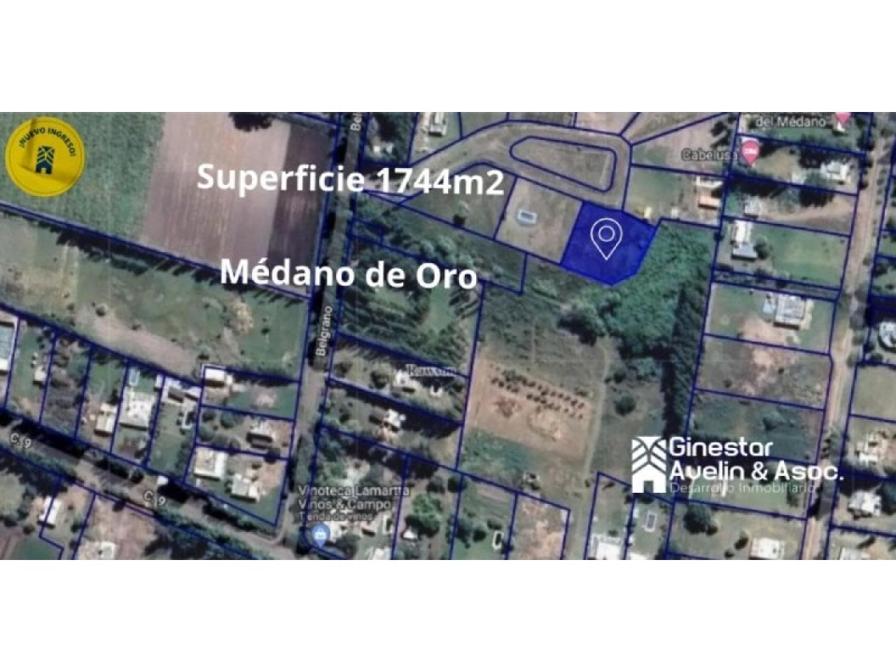 Venta. Terreno 1744m2 Barrio Cerrado Adelfina - Medano De Oro - Rawson- A Metros De Calle 9 Y Alfonso 13