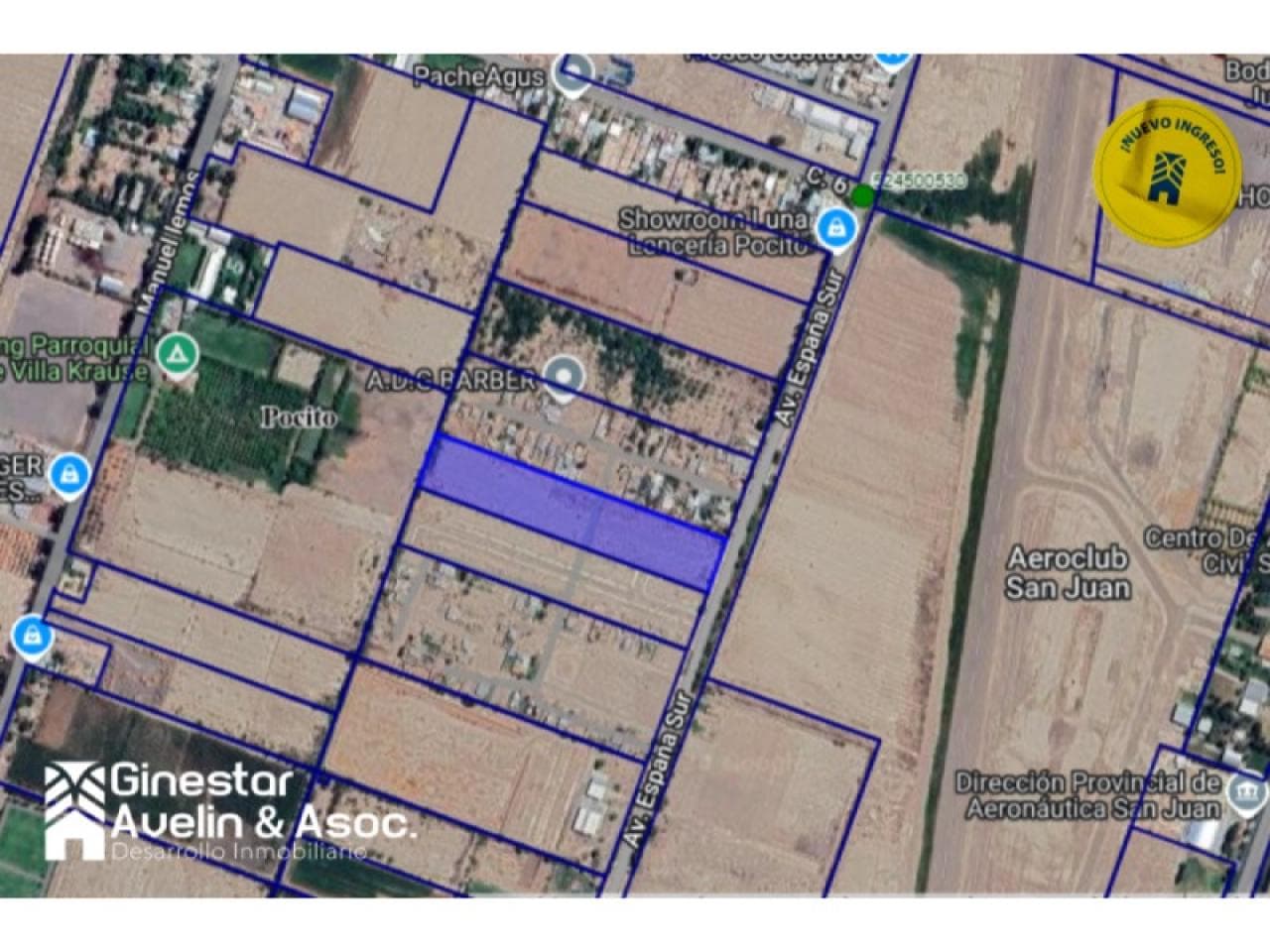 Venta - Terreno 22392m2 - Ideal Desarollo Inmobiliario - Av España - Pocito -