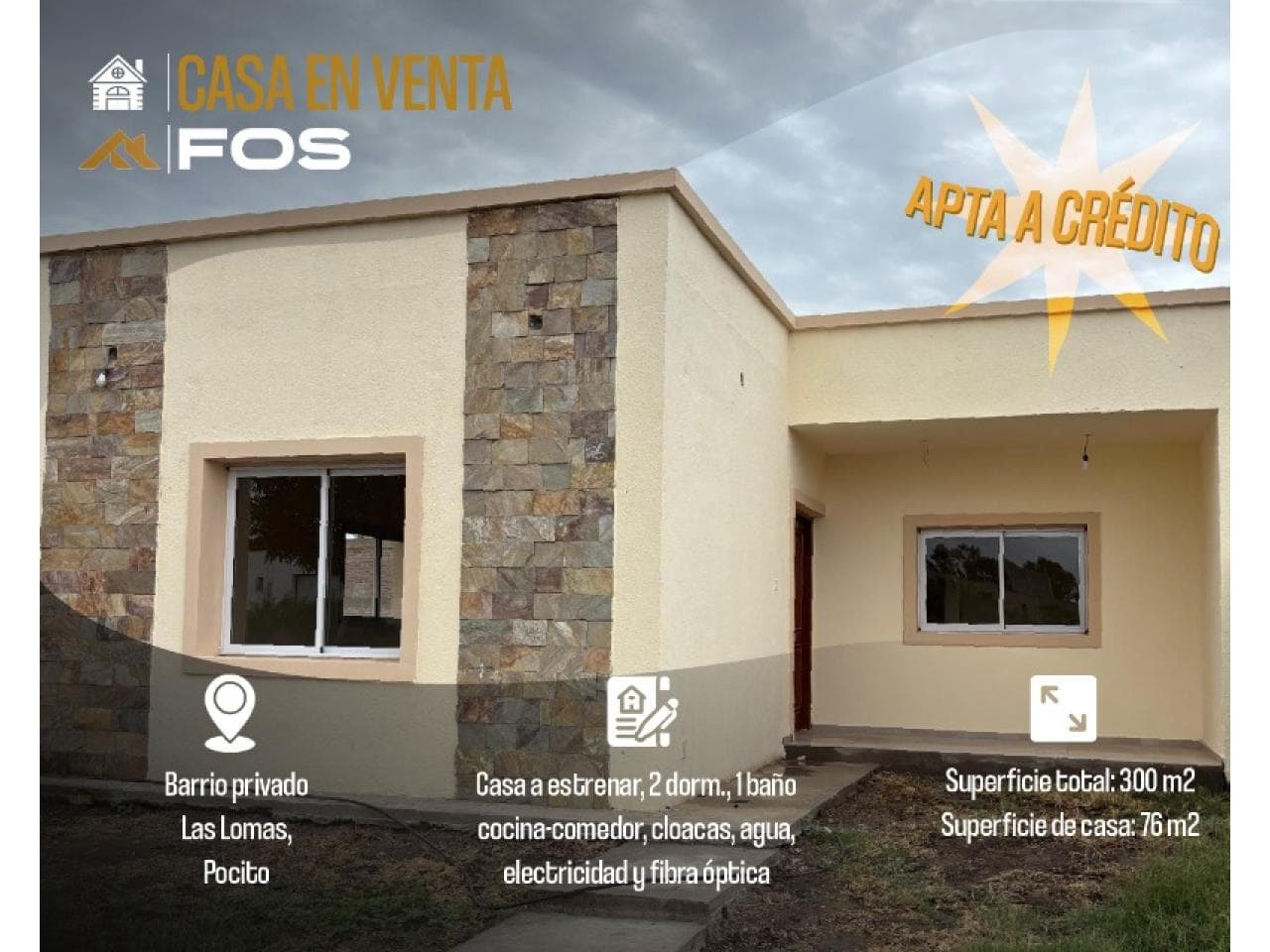 Casa A Estrenar 2 Dormitorios - Venta - Rawson
