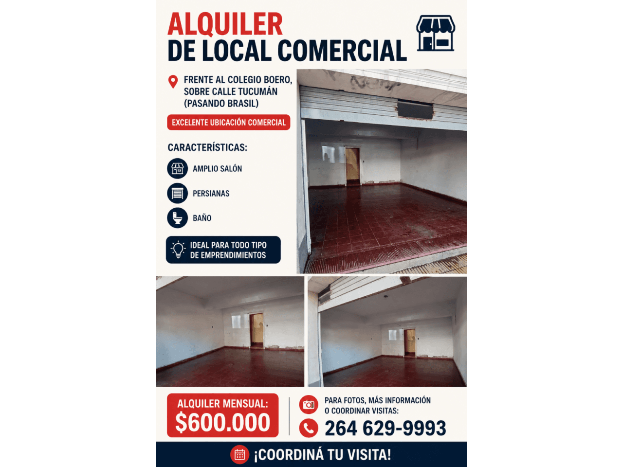 Salon Frente A La Escuela Boero