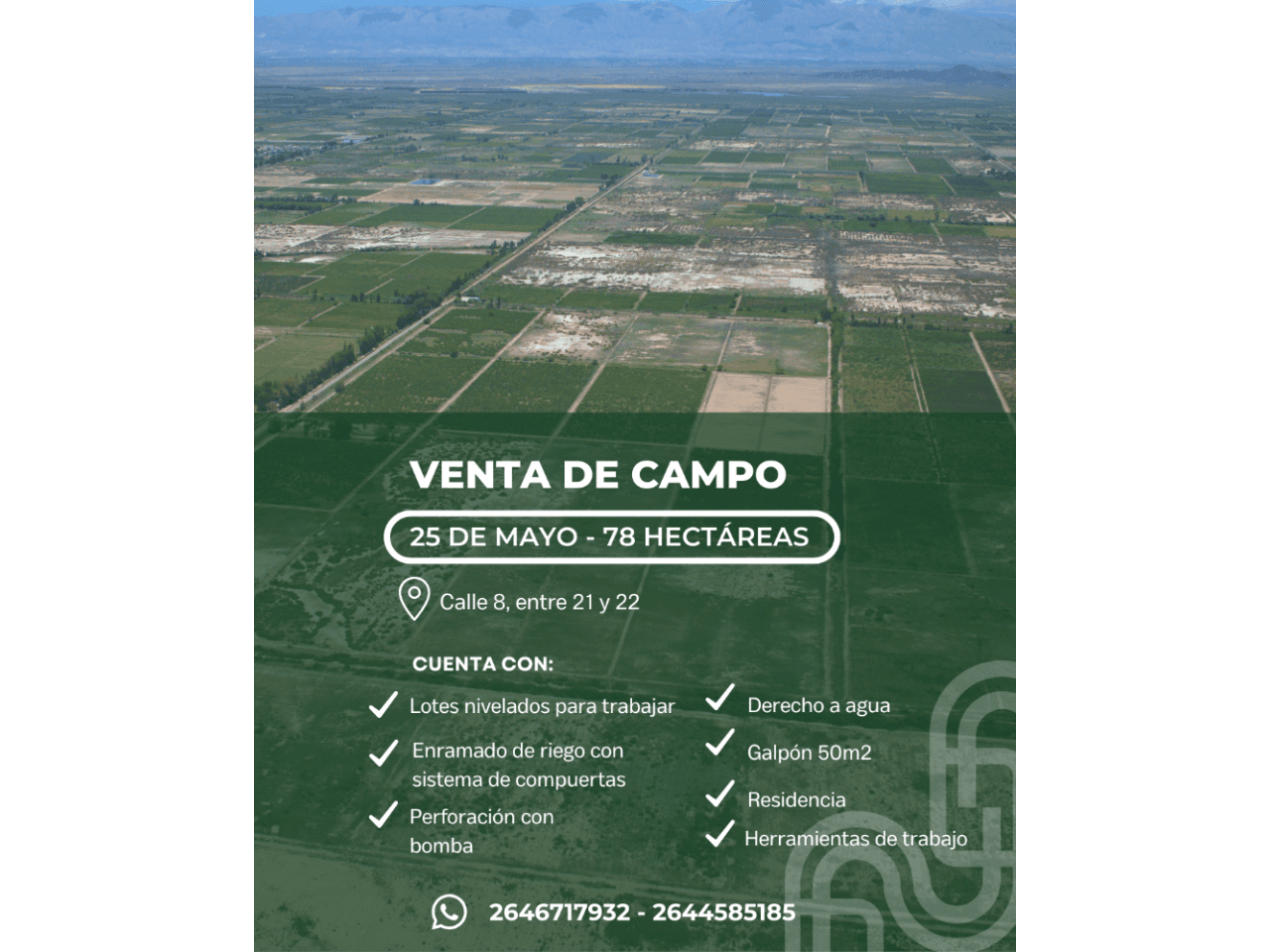 Oportunidad Única En 25 De Mayo,  San Juan 🌱  📍 Calle 8 Entre 21 Y 22