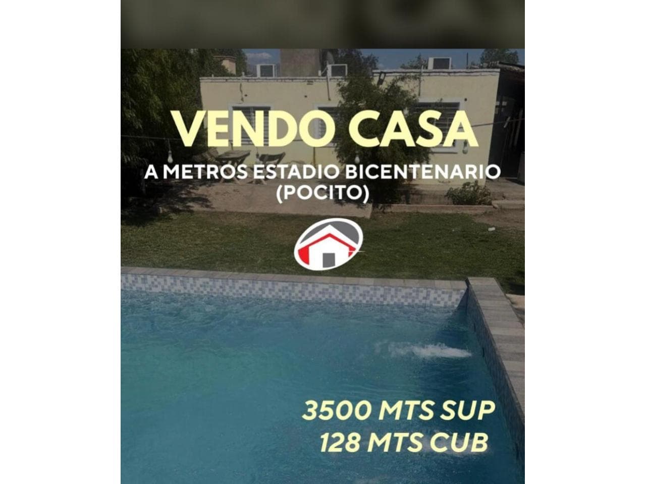 Inmobiliaria Vende Casa Inmediaciones Del Bicentenario Pocito Con Proyecto De Dos Departamentos