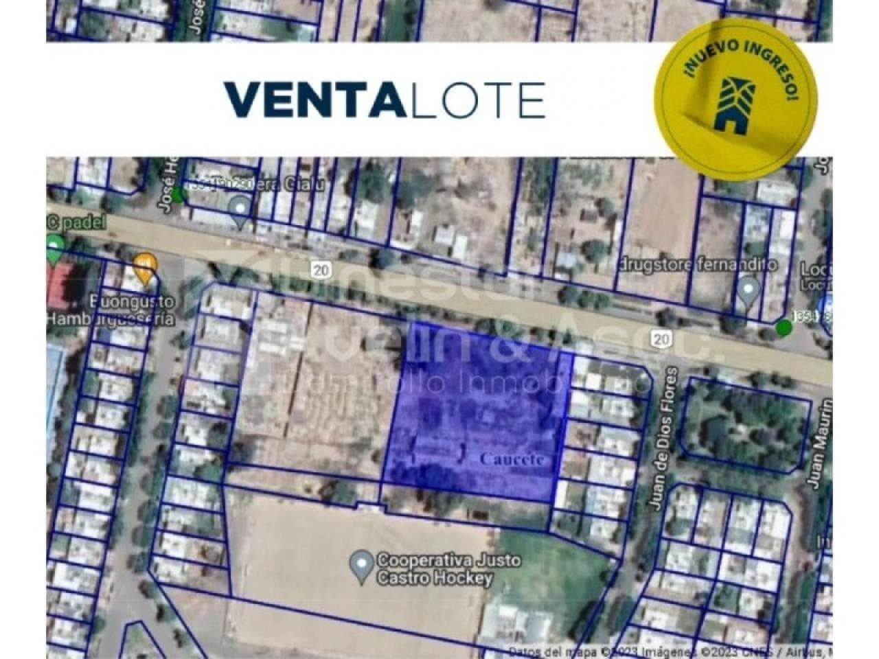 Venta - Terreno 4367m2 - Sobre Avenida De Los Rios - Caucete
