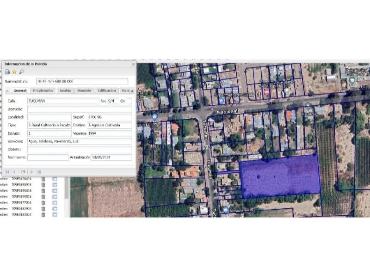 Venta - Terreno - 8500 M2 Ideal Emprendimiento O Casa Quinta. Excelente Zona. Albardon