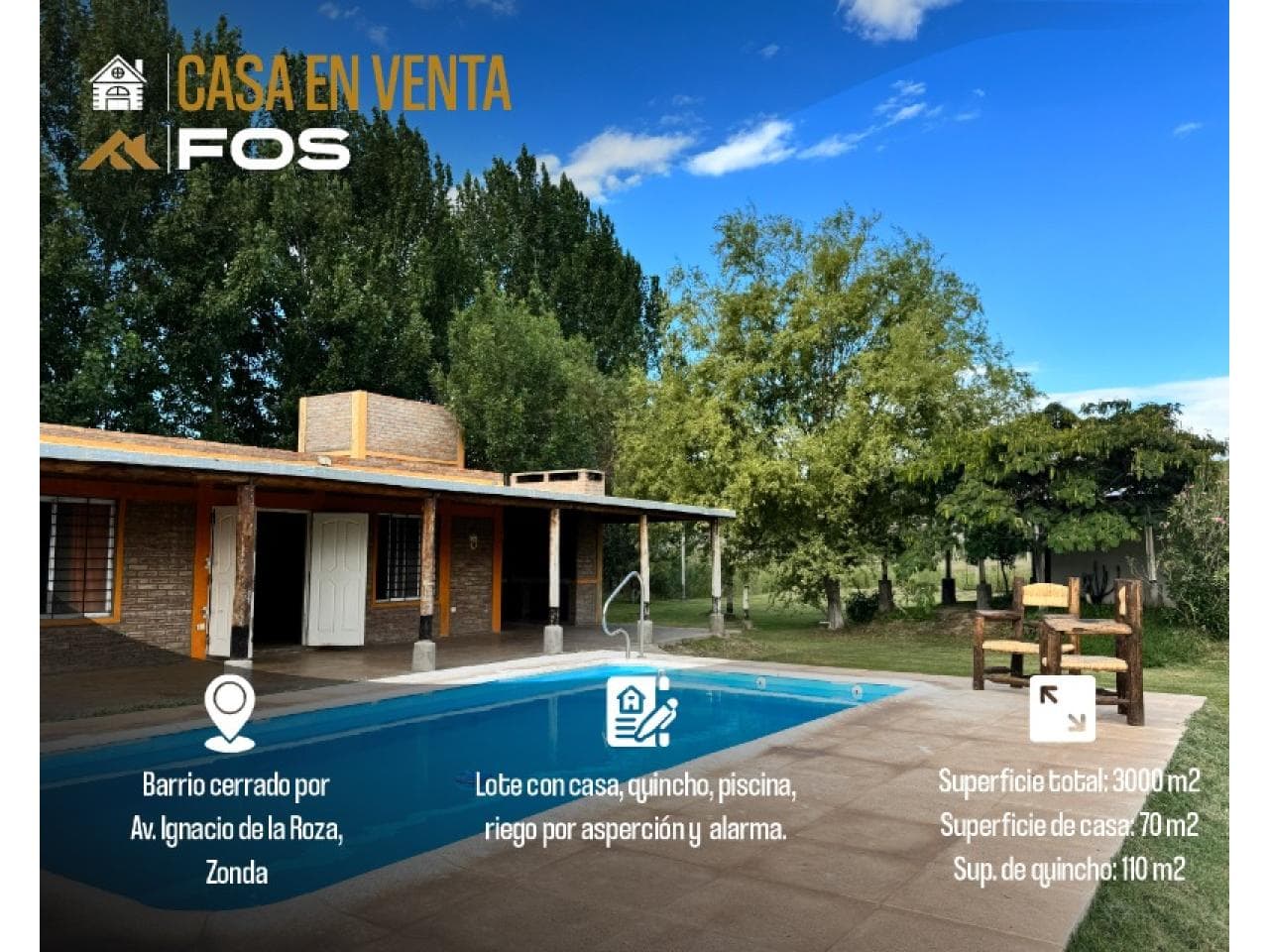 Enorme Casa De Fin De Semana En Complejo Cerrado - Venta - Zonda