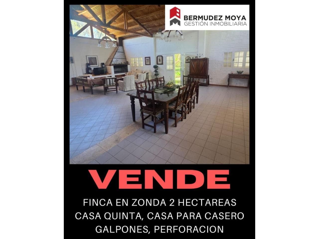 Venta. Importante Propiedad En Zonda, Gran Casa Quinta, 2 Hectáreas En Total, Ideal Proyecto Turistico