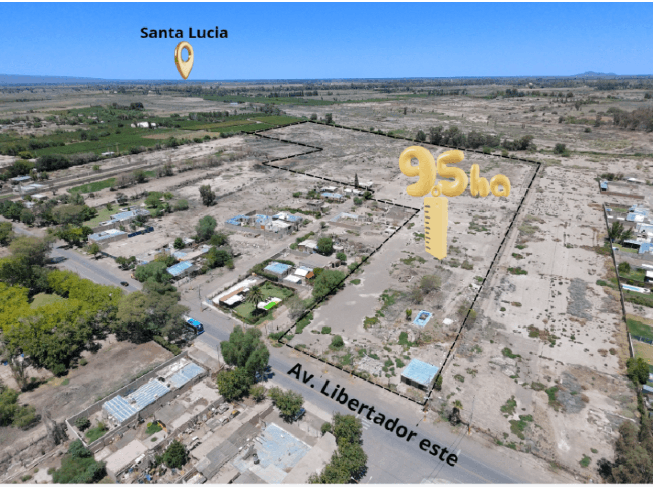 Venta Terreno (ex Finca) 95000m2 En Av. Libertador Y 12 De Octubre. Santa Lucia