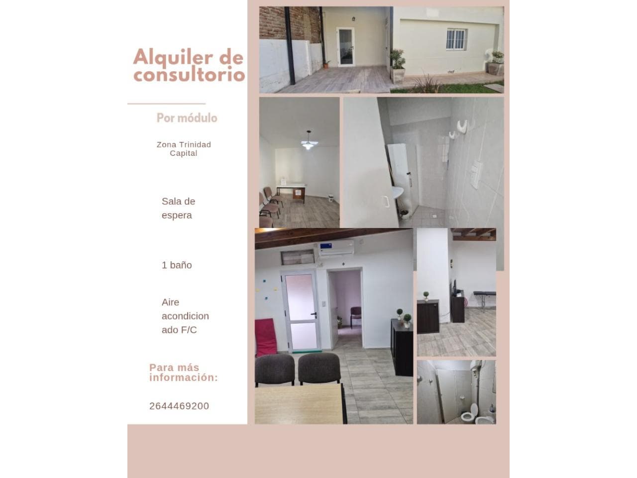 Alquiler Consultorio En Capital
