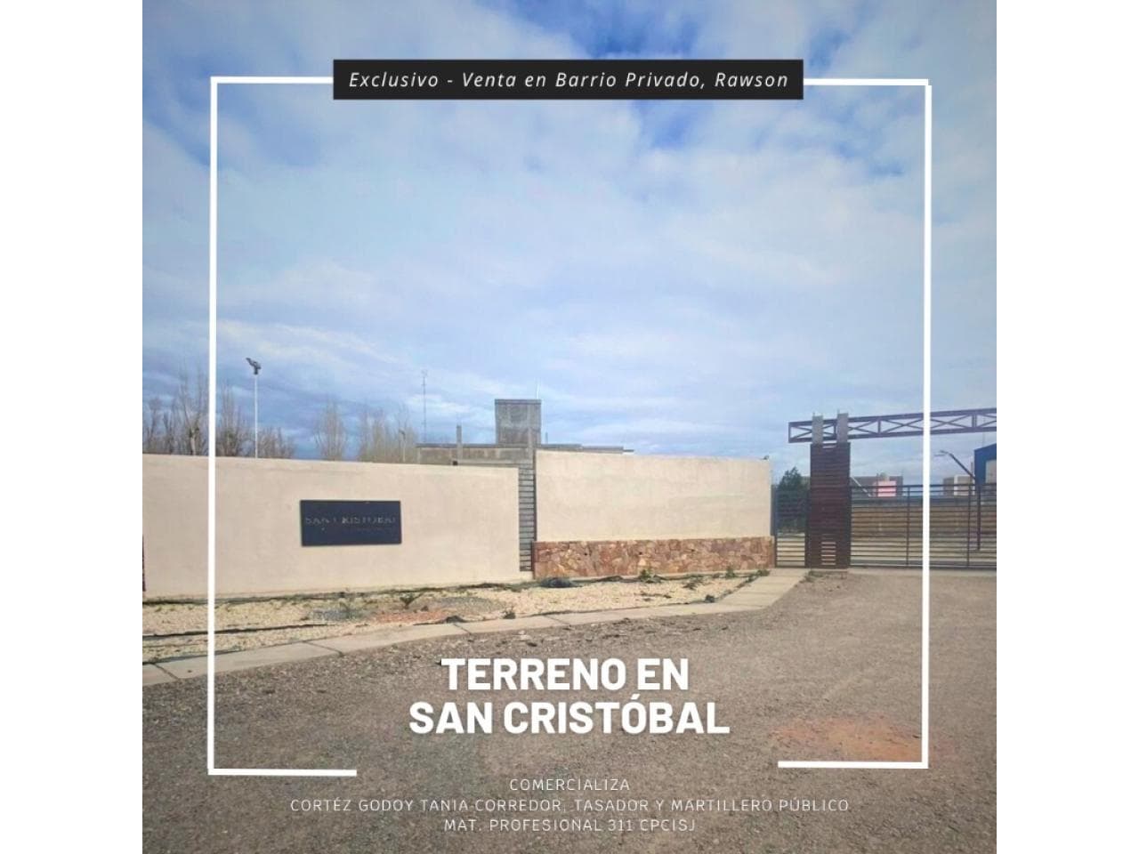 Venta Terreno - Barrio Privado San Cristóbal 285m² -  Gral. Acha, Rawson