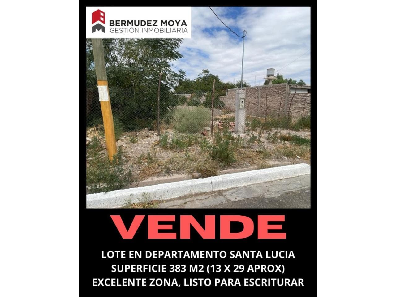 Venta. Terreno En Santa Lucia, 383 M2, Listo Para Escriturar