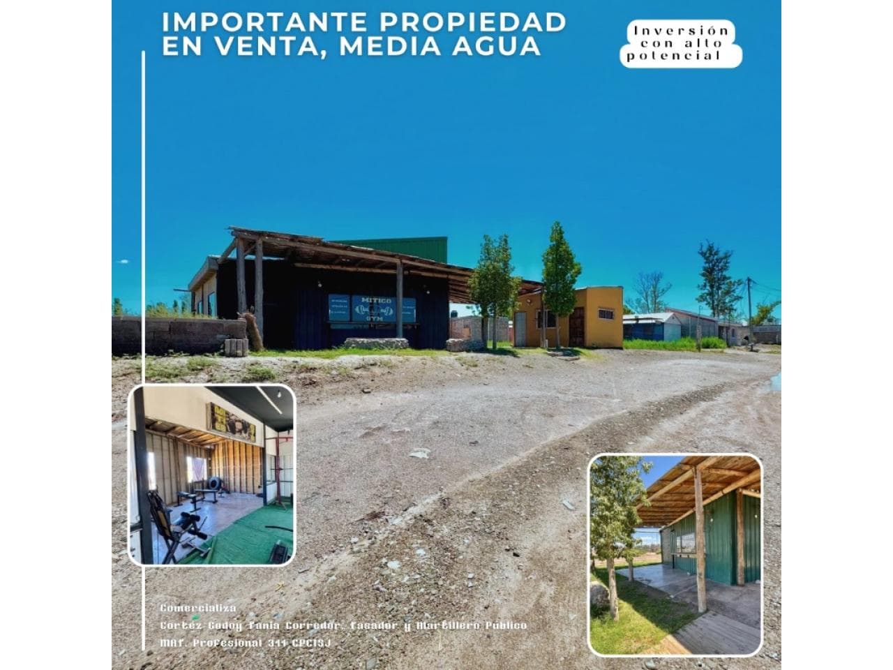 Venta Propiedad  Media Agua - Superficie 1680,71m². Sarmiento