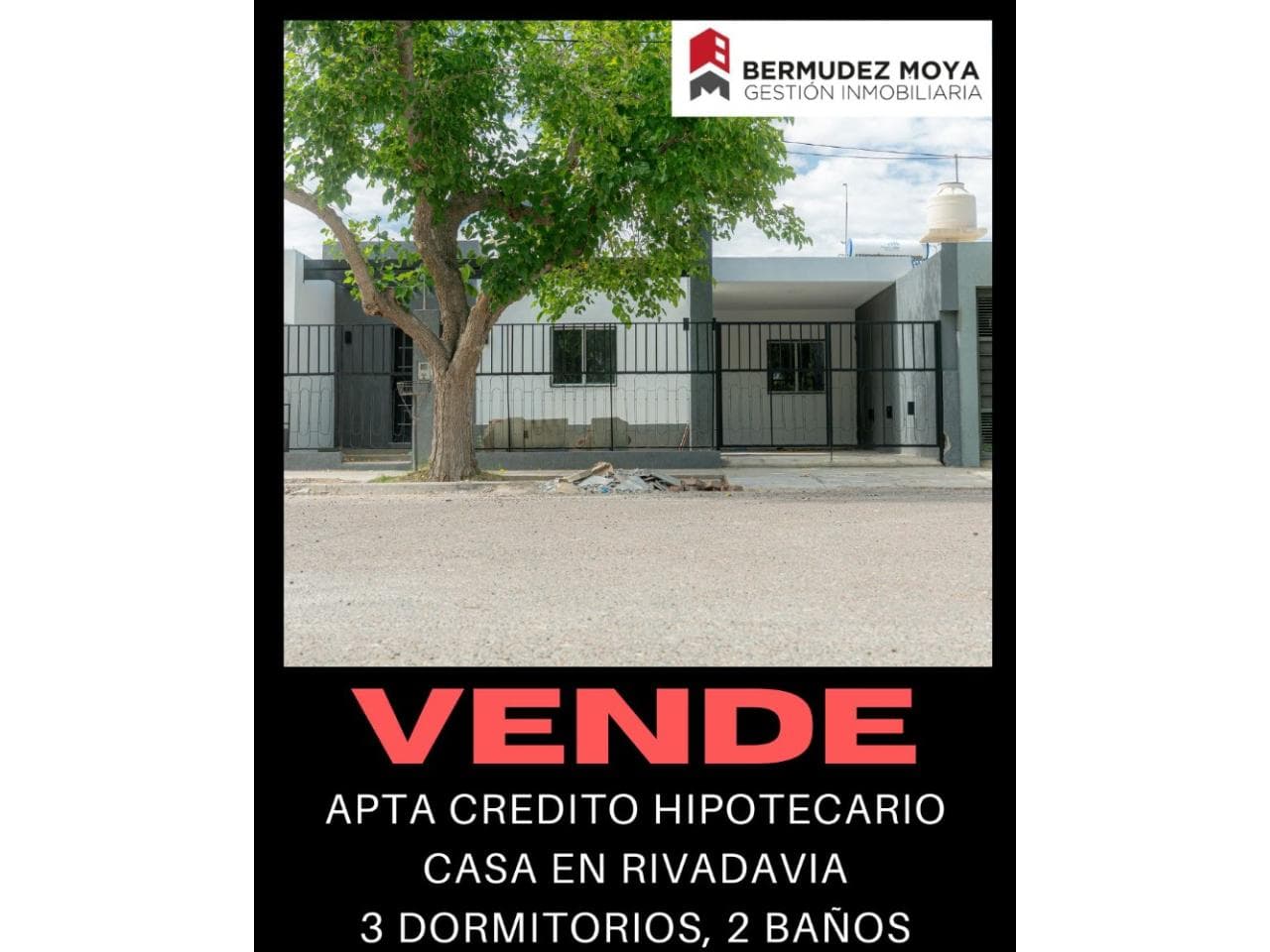 Venta. Apta Crédito Hipotecario, Casa En Rivadavia, 3 Dormitorios, 2 Baños, Excelente Ubicación Frente A Plaza Principal