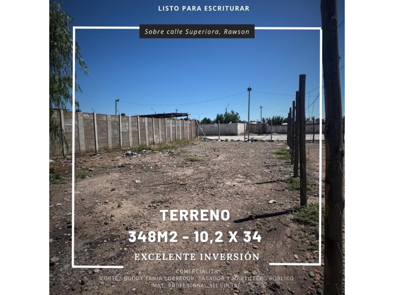 Terreno En Venta  Zona Rawson - 350m²