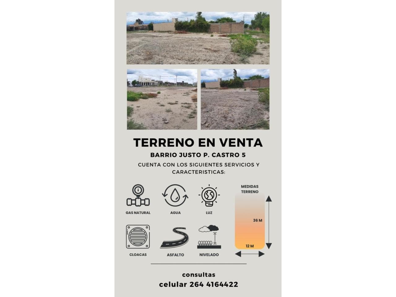 Venta. Terreno En Barrio Justo P Castro 5