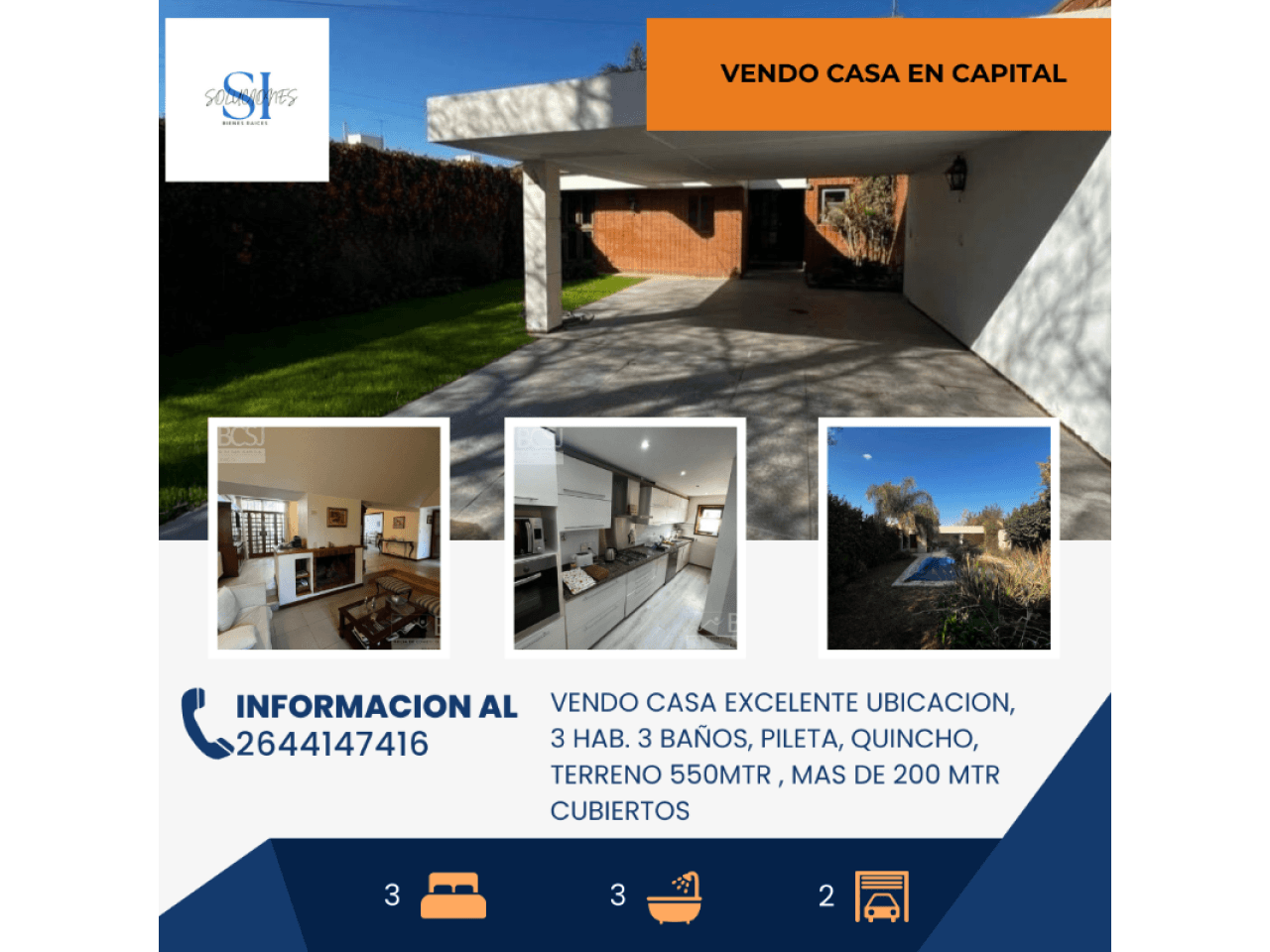 Vendo Casa En Capital, Excelente Ubicacion