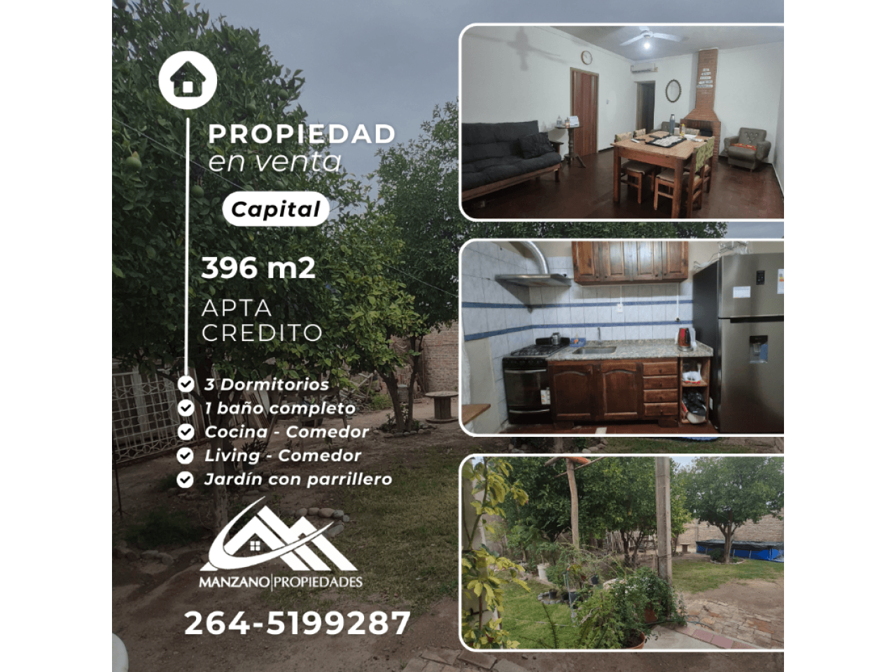 🏡 Venta Casa Capital Apta Credito Hipotecario