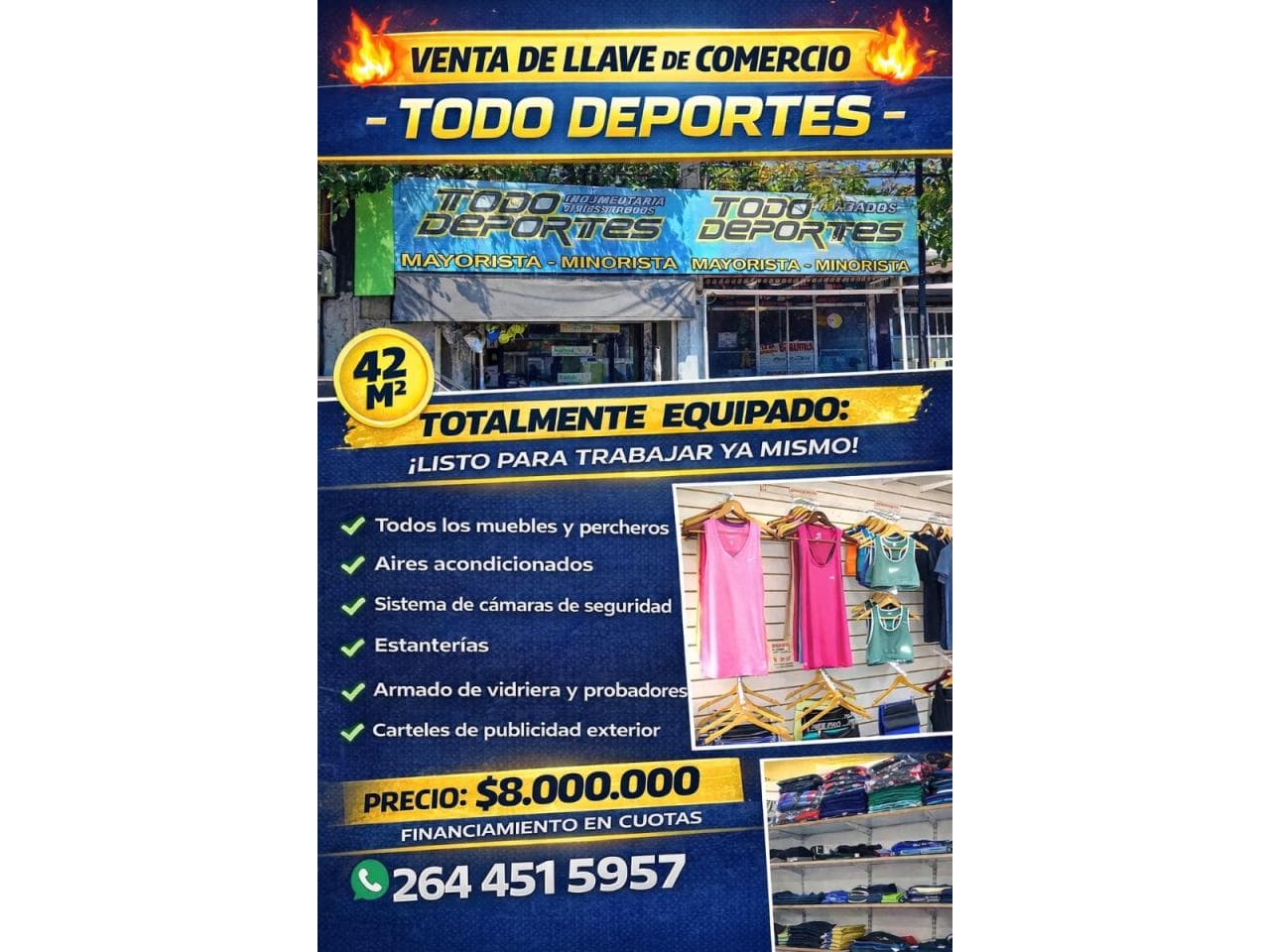 Vendo Fondo De Comercio. Rawson