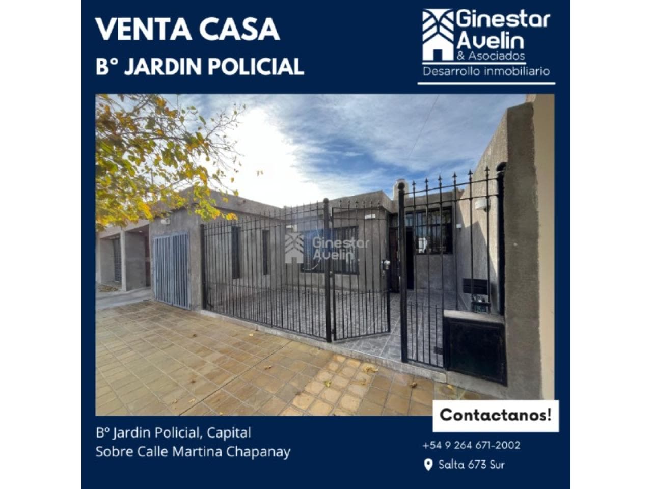 Venta - Casa - Capital - Bº Jardin Policial - Apta Credito Hipotecario - Zona Residencial- Próxima A Calle 9 De Julio