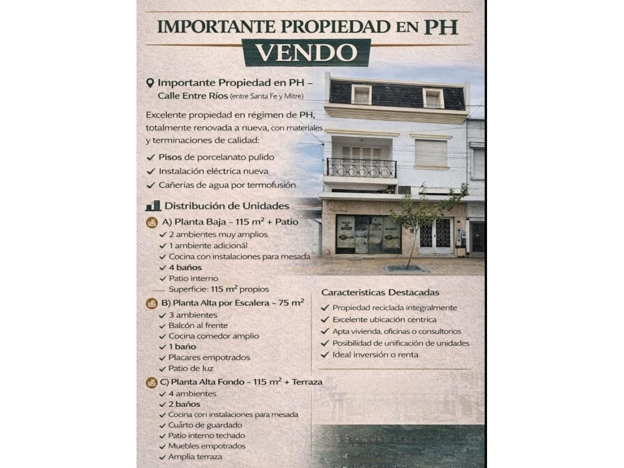 Venta. Importante Propuedad En Ph