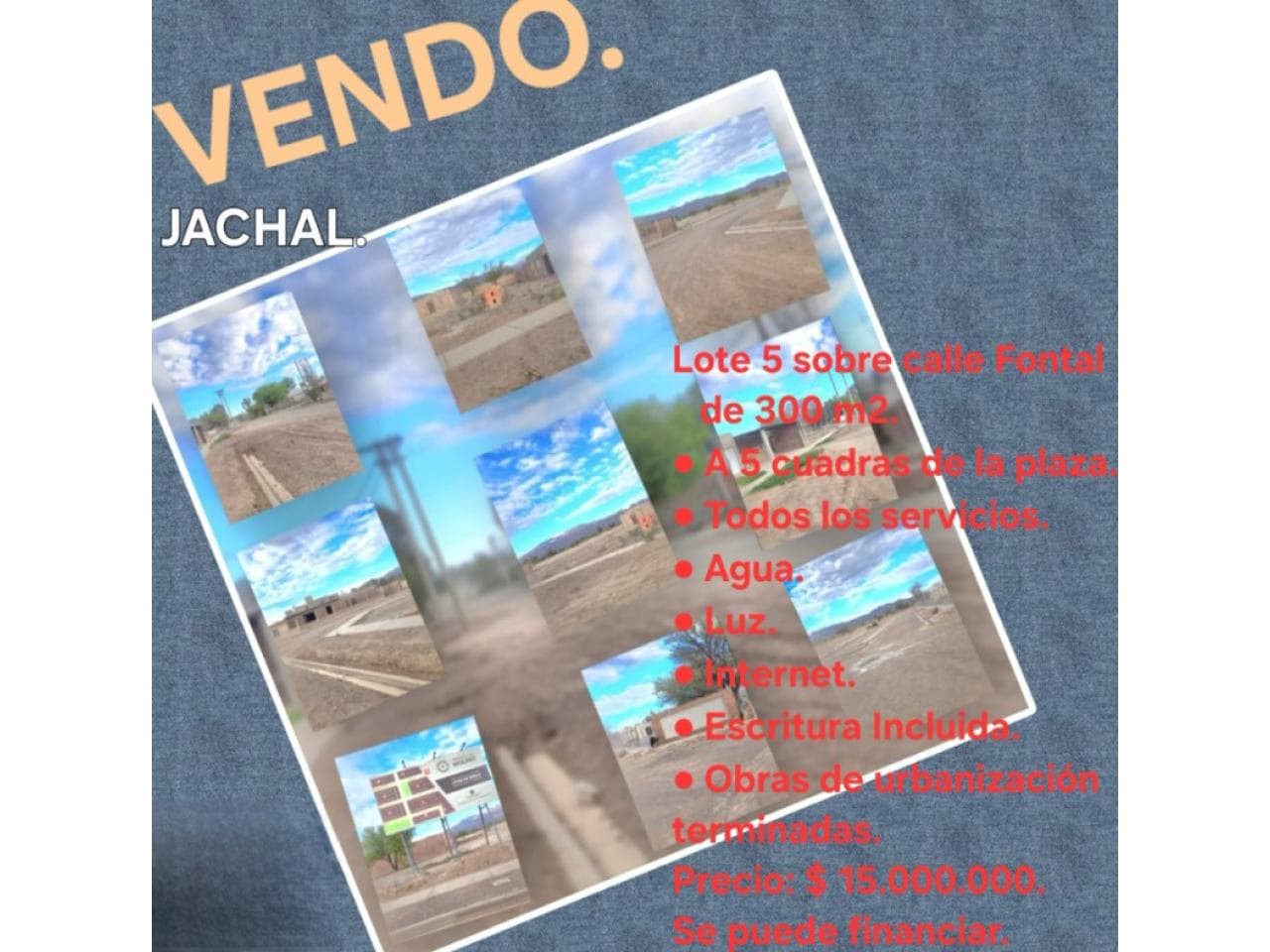 Venta Lote En Jachal