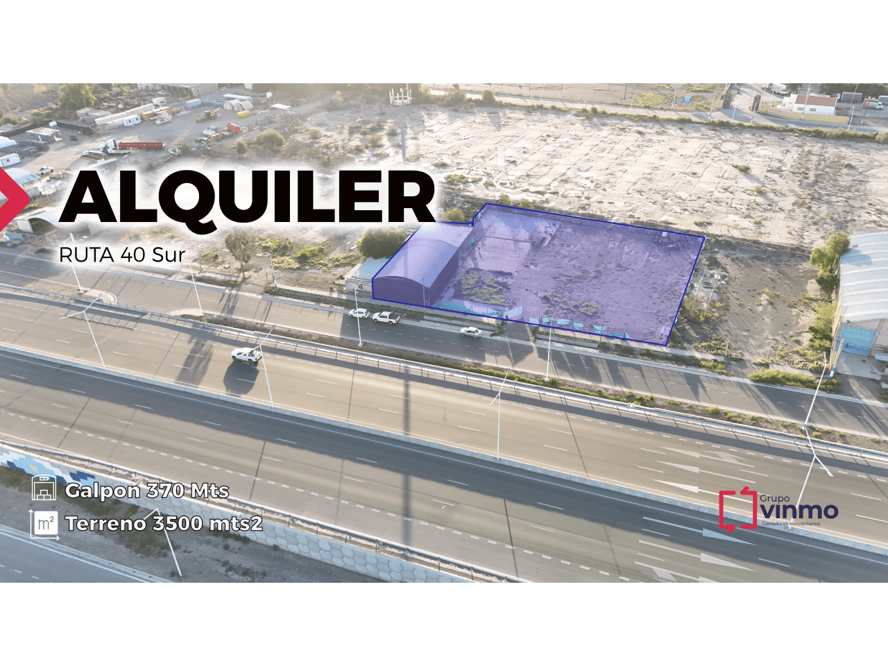 Alquiler Excelente Galpon Sobre Ruta 40. Pocito