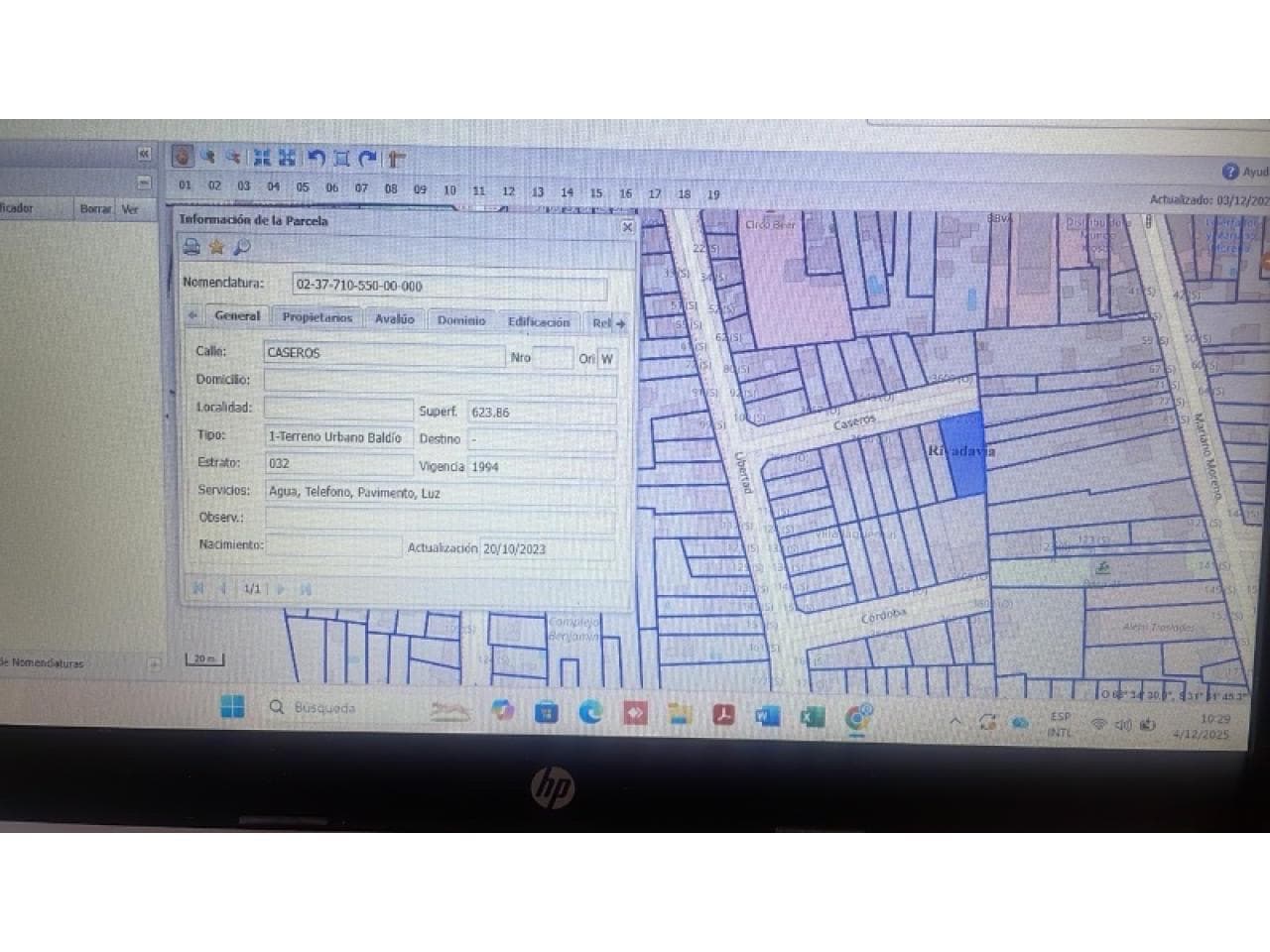 Lote Zona Av Libertador Y Cabaña , 624 Mt2 , Listo Para Escriturar.
