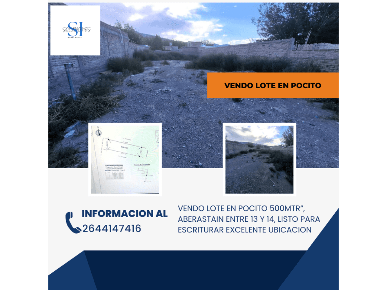 Venta Lote En Pocito