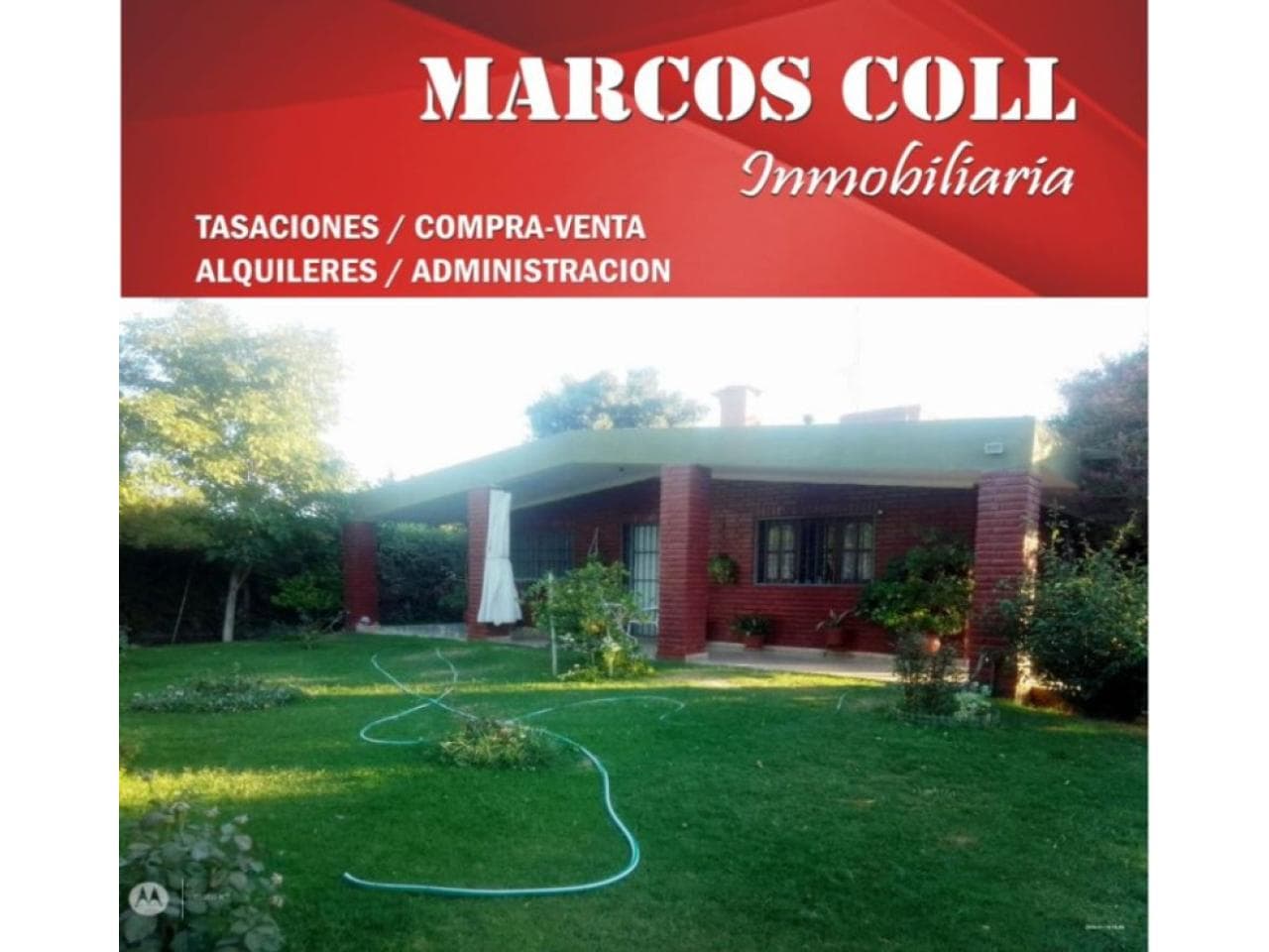 Casa Quinta. Terreno 25m X 70m. Hermosa Casa. 3 Dorm. 2 Baños. Cocina Comedor. Living Comedor. Galerías. Pileta. Galpón