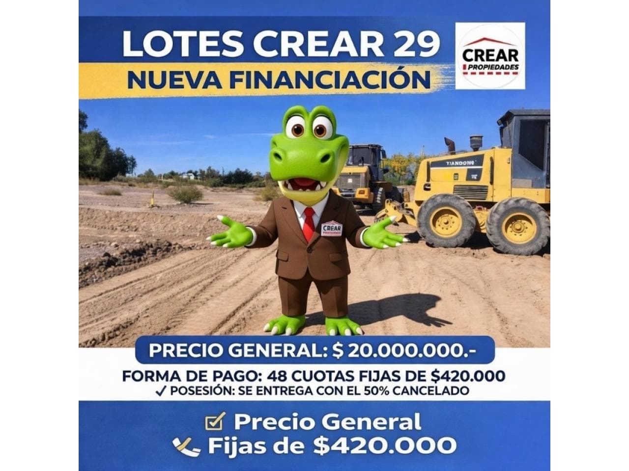 Venta. Lotes De 500m2 100% Financiados. Rawson