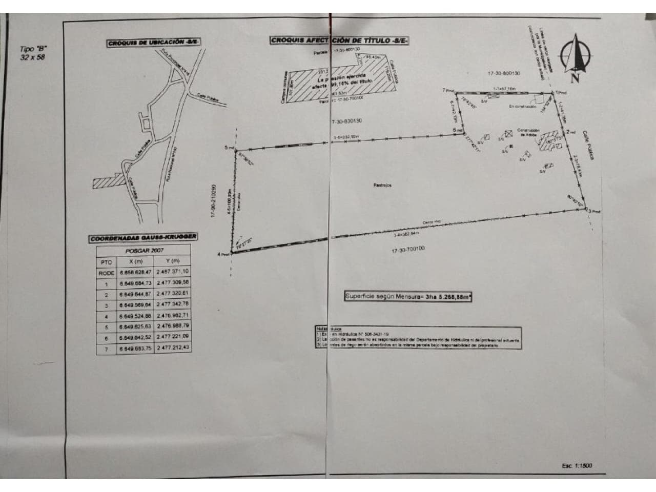 Venta Terreno De 3 1/2 Hectáreas En Ingreso A Pismanta,  Iglesia. Ideal Inversores Mineros O Turisticos. Apto Para Plant