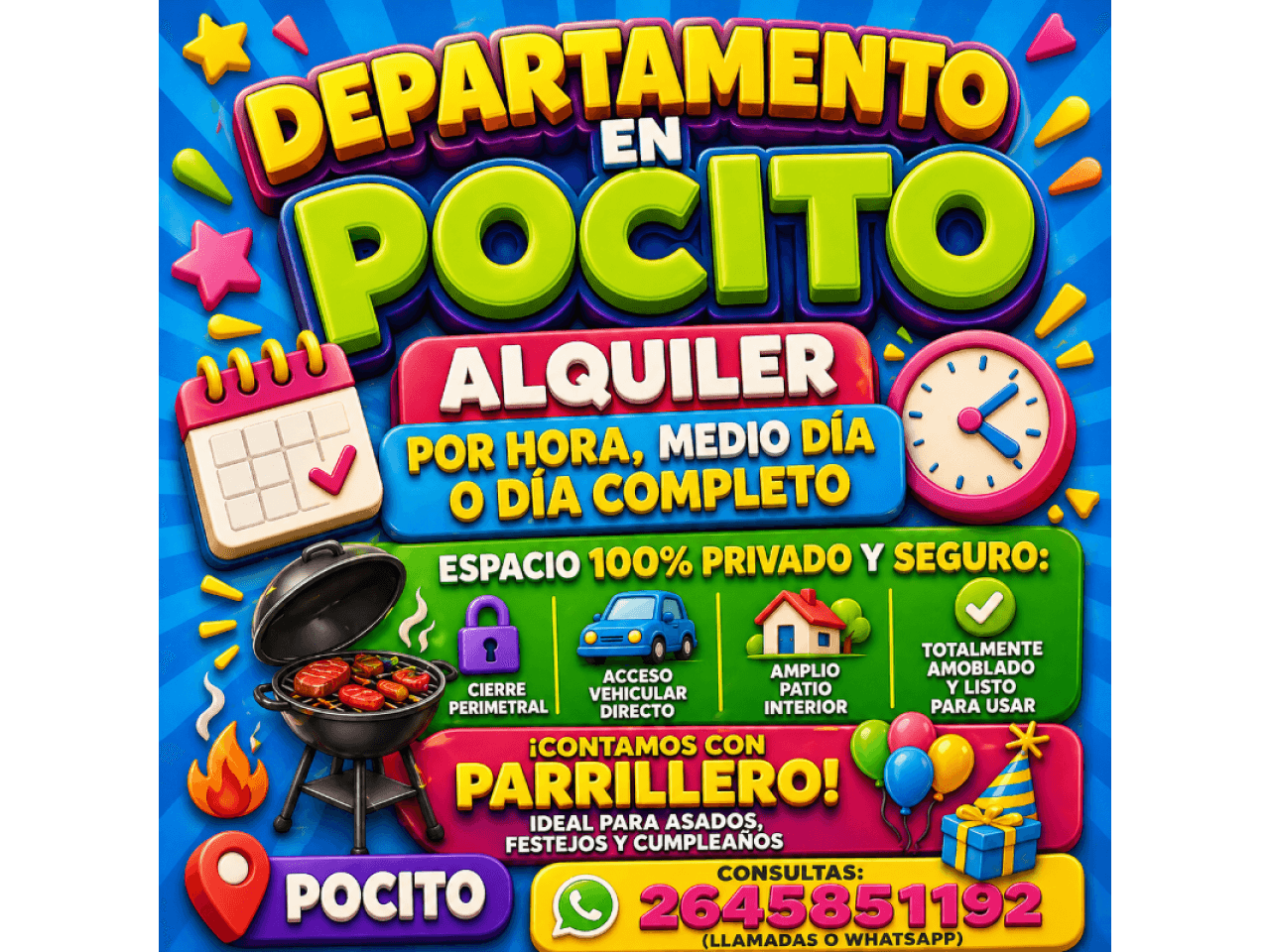 🏠 Alquiler De Departamento. Pocito